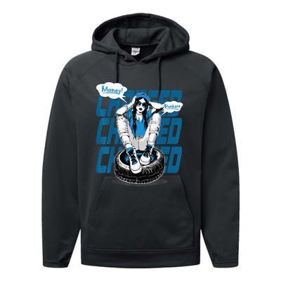 Dunkare Charged Powder Blue 9s Matching Performance Fleece Hoodie