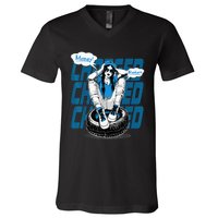 Dunkare Charged Powder Blue 9s Matching V-Neck T-Shirt