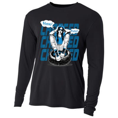 Dunkare Charged Powder Blue 9s Matching Cooling Performance Long Sleeve Crew