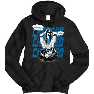 Dunkare Charged Powder Blue 9s Matching Tie Dye Hoodie