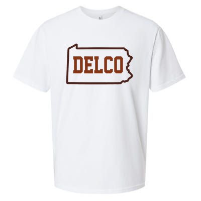 Delco County Pennsylvania Philadelphia Lovers Fan Gift Sueded Cloud Jersey T-Shirt