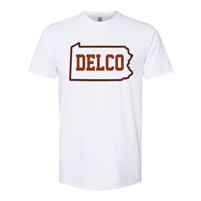 Delco County Pennsylvania Philadelphia Lovers Fan Gift Softstyle CVC T-Shirt