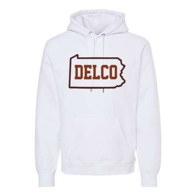 Delco County Pennsylvania Philadelphia Lovers Fan Gift Premium Hoodie