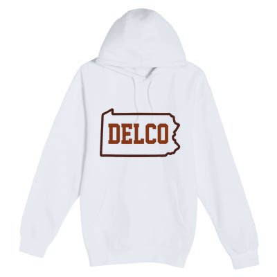 Delco County Pennsylvania Philadelphia Lovers Fan Gift Premium Pullover Hoodie