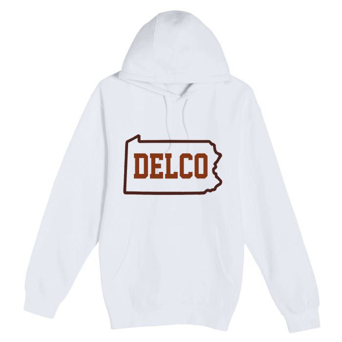 Delco County Pennsylvania Philadelphia Lovers Fan Gift Premium Pullover Hoodie