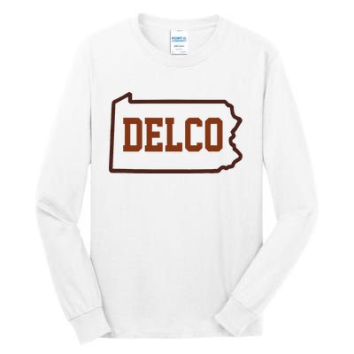 Delco County Pennsylvania Philadelphia Lovers Fan Gift Tall Long Sleeve T-Shirt