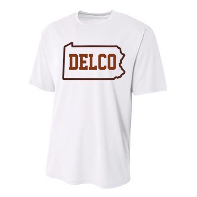 Delco County Pennsylvania Philadelphia Lovers Fan Gift Performance Sprint T-Shirt