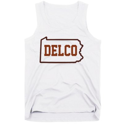 Delco County Pennsylvania Philadelphia Lovers Fan Gift Tank Top