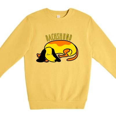 Dachshund Cute Puppy Dog Doggy Lover Gift Premium Crewneck Sweatshirt