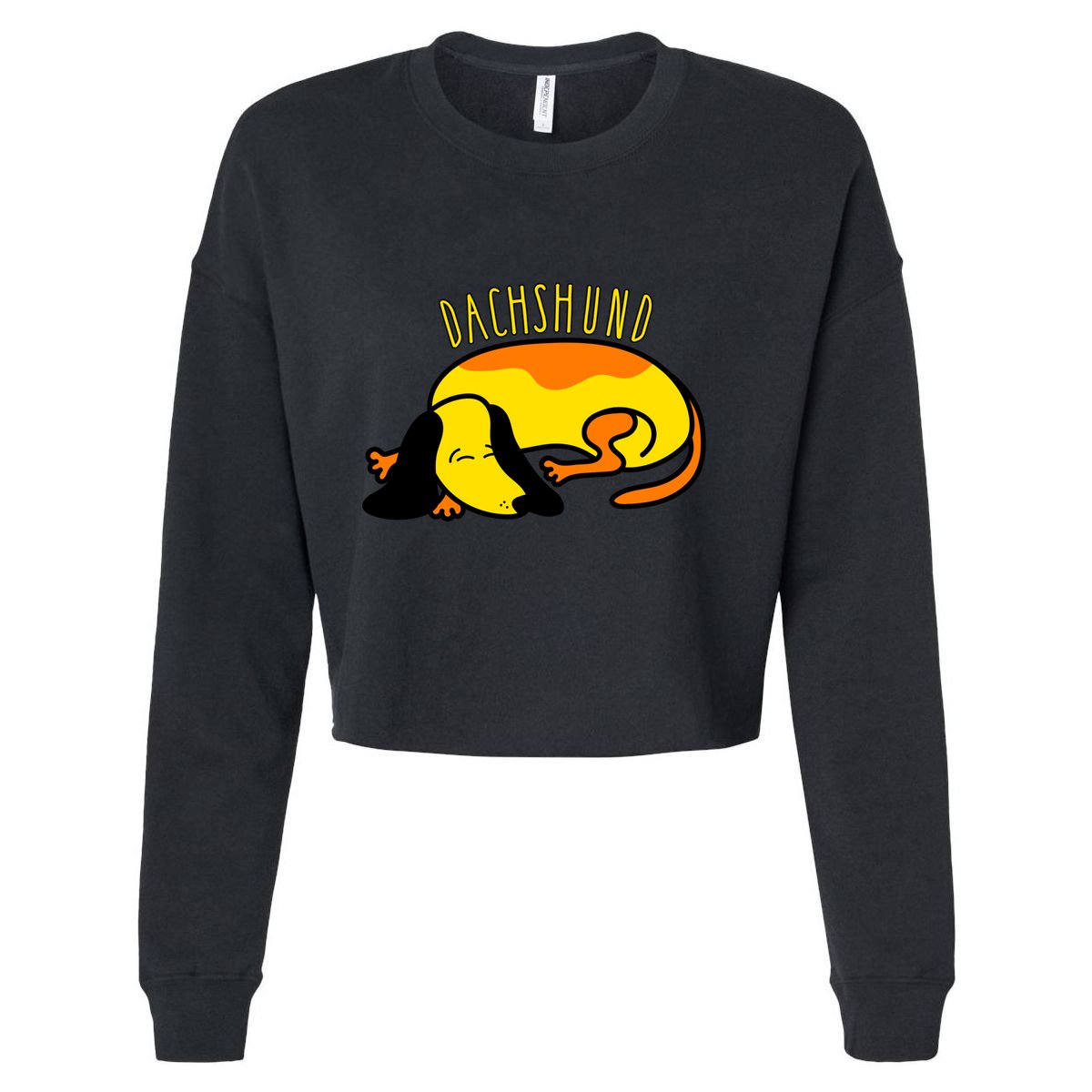 Dachshund Cute Puppy Dog Doggy Lover Gift Cropped Pullover Crew