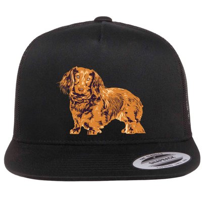 Dachshund Cute Puppy Dog Doggy Lover Gift Flatbill Hat