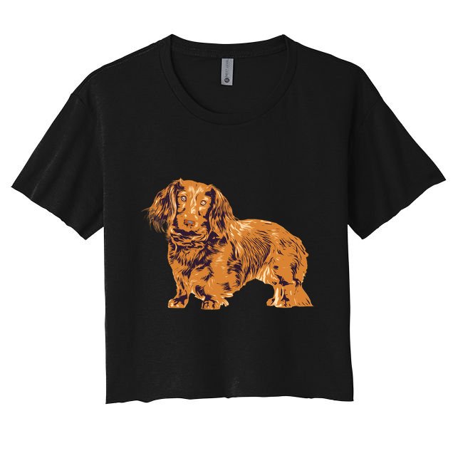 Dachshund Cute Puppy Dog Doggy Lover Gift Crop Top