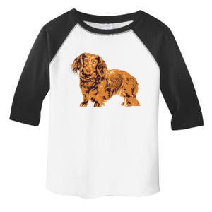 Dachshund Cute Puppy Dog Doggy Lover Gift Toddler Fine Jersey T-Shirt