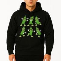 Dabbing Cucumber Pickle Dancing Wearing Sunglasses Dab Dance Hoodie