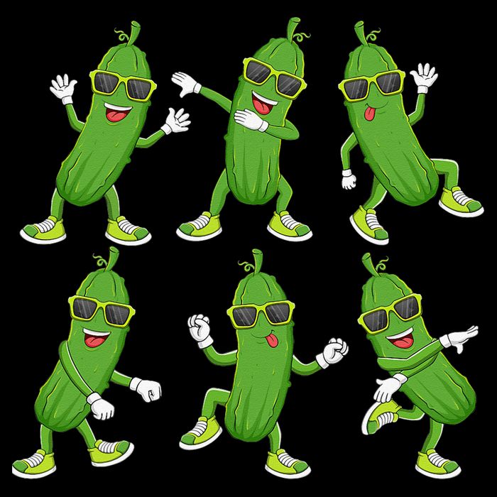 Dabbing Cucumber Pickle Dancing Wearing Sunglasses Dab Dance Hoodie