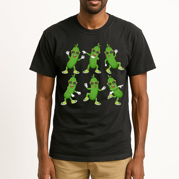 Dabbing Cucumber Pickle Dancing Wearing Sunglasses Dab Dance Tall T-Shirt
