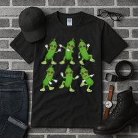 Dabbing Cucumber Pickle Dancing Wearing Sunglasses Dab Dance Tall T-Shirt
