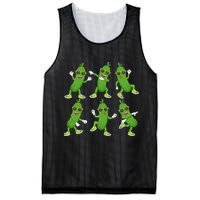 Dabbing Cucumber Pickle Dancing Wearing Sunglasses Dab Dance Mesh Reversible Basketball Jersey Tank