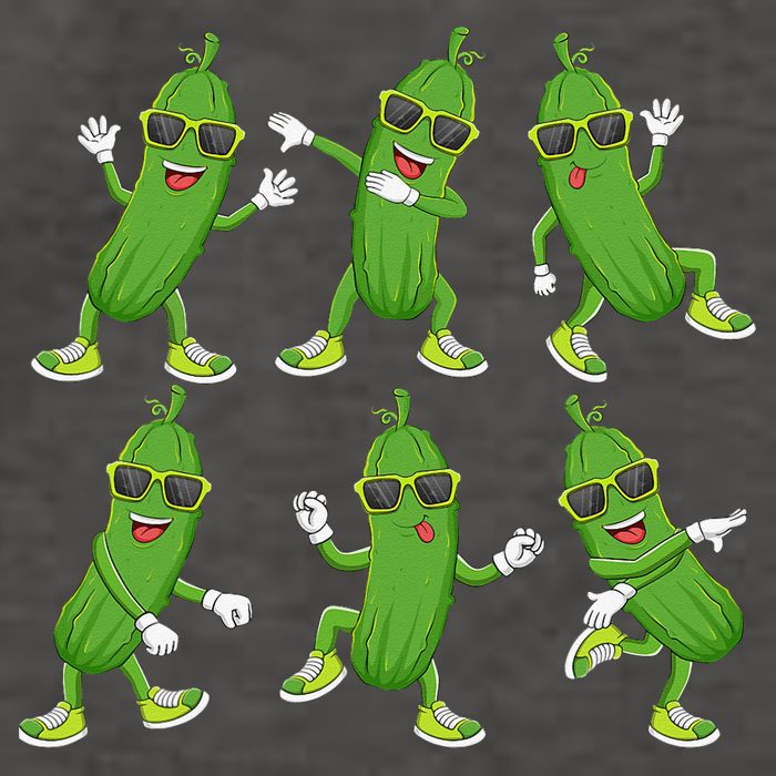 Dabbing Cucumber Pickle Dancing Wearing Sunglasses Dab Dance Vector Backpack