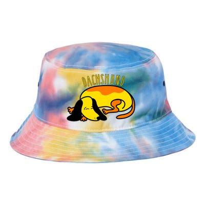 Dachshund Cute Puppy Dog Doggy Lover Funny Gift Tie Dye Newport Bucket Hat