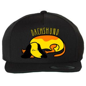 Dachshund Cute Puppy Dog Doggy Lover Funny Gift Wool Snapback Cap