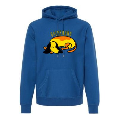 Dachshund Cute Puppy Dog Doggy Lover Funny Gift Premium Hoodie