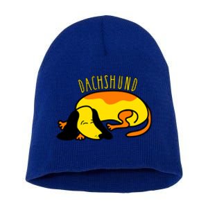 Dachshund Cute Puppy Dog Doggy Lover Funny Gift Short Acrylic Beanie