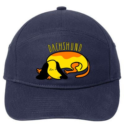 Dachshund Cute Puppy Dog Doggy Lover Funny Gift 7-Panel Snapback Hat