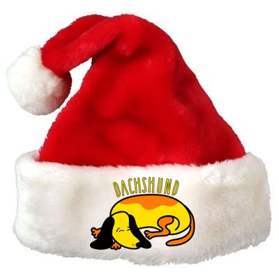 Dachshund Cute Puppy Dog Doggy Lover Funny Gift Premium Christmas Santa Hat