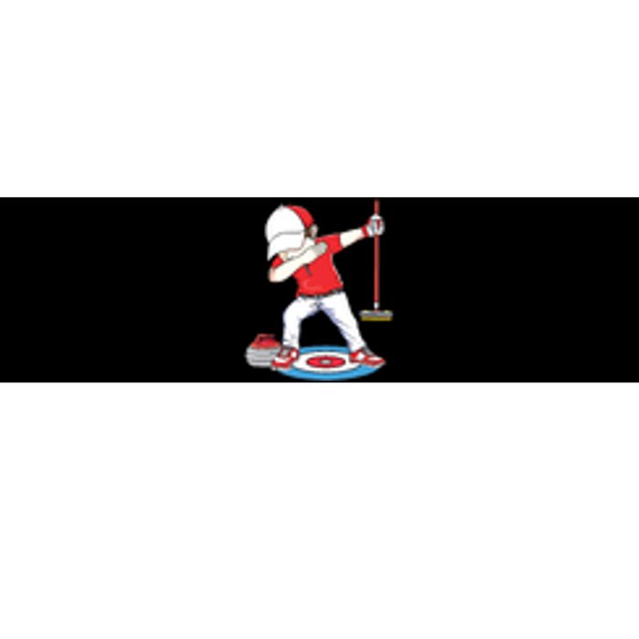 Dabbing Curling Player Curling Rocks Broom Curler Curling Bumper Sticker