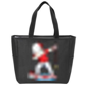 Dabbing Curling Player Curling Rocks Broom Curler Curling Zip Tote Bag