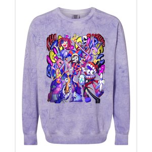 Digital Circus Pomni Cute Ragatha Jax Digitalcircus Colorblast Crewneck Sweatshirt