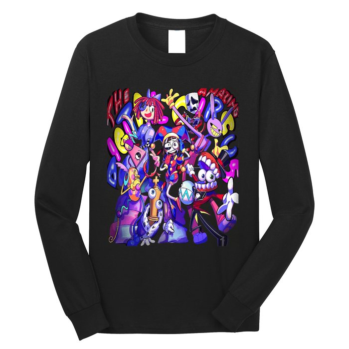 Digital Circus Pomni Cute Ragatha Jax Digitalcircus Long Sleeve Shirt