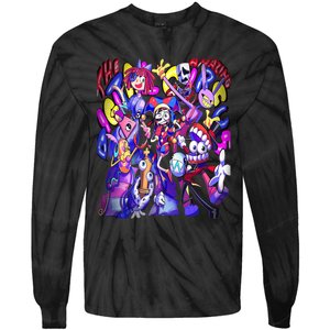 Digital Circus Pomni Cute Ragatha Jax Digitalcircus Tie-Dye Long Sleeve Shirt