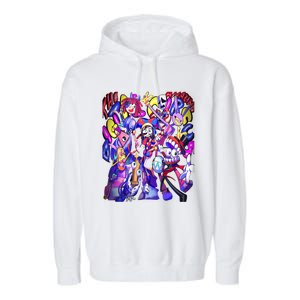 Digital Circus Pomni Cute Ragatha Jax Digitalcircus Garment-Dyed Fleece Hoodie