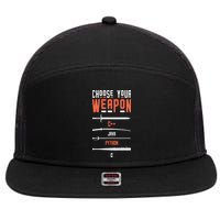 Developer Coder Programming Software Engineer Programmer 7 Panel Mesh Trucker Snapback Hat