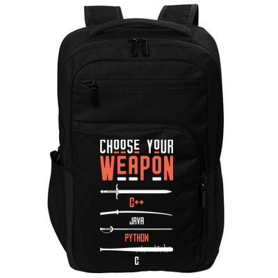 Developer Coder Programming Software Engineer Programmer Impact Tech Backpack