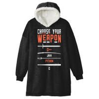 Developer Coder Programming Software Engineer Programmer Hooded Wearable Blanket