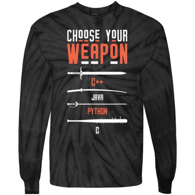 Developer Coder Programming Software Engineer Programmer Tie-Dye Long Sleeve Shirt