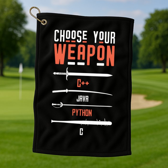 Developer Coder Programming Software Engineer Programmer Golf Towel