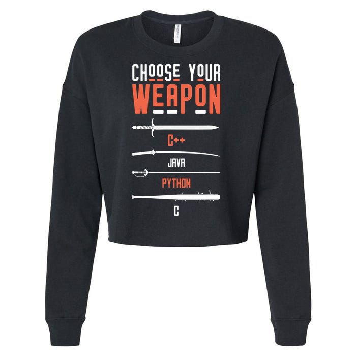Developer Coder Programming Software Engineer Programmer Cropped Pullover Crew