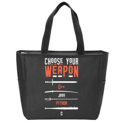 Developer Coder Programming Software Engineer Programmer Zip Tote Bag
