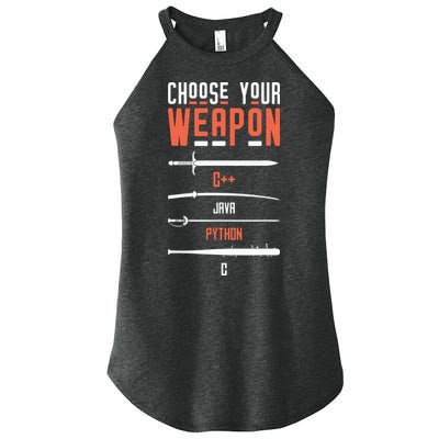 Developer Coder Programming Software Engineer Programmer Women's Perfect Tri Rocker Tank