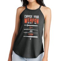 Developer Coder Programming Software Engineer Programmer Women's Perfect Tri Rocker Tank