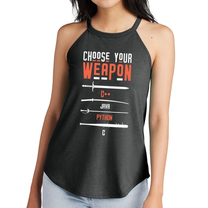 Developer Coder Programming Software Engineer Programmer Women's Perfect Tri Rocker Tank