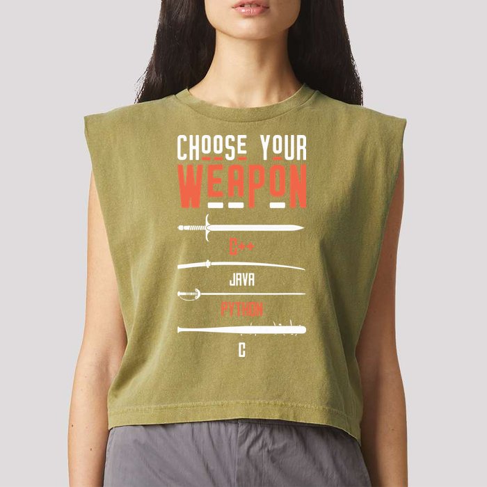 Developer Coder Programming Software Engineer Programmer Garment-Dyed Women's Muscle Tee