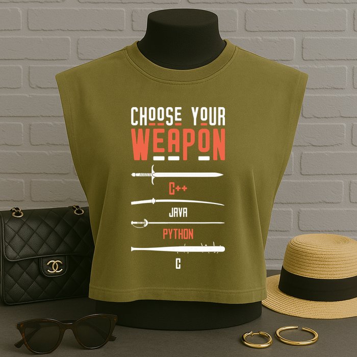 Developer Coder Programming Software Engineer Programmer Garment-Dyed Women's Muscle Tee