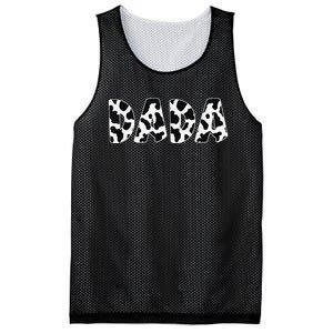 Dada Cow Print Cow Pattern Dad Daddy Father's Day Gift Mesh Reversible Basketball Jersey Tank