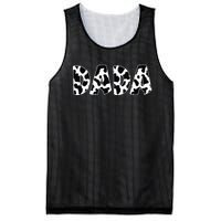 Dada Cow Print Cow Pattern Dad Daddy Father's Day Mesh Reversible Basketball Jersey Tank