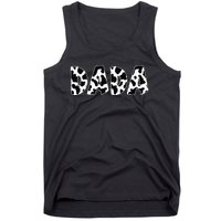 Dada Cow Print Cow Pattern Dad Daddy Father's Day Tank Top